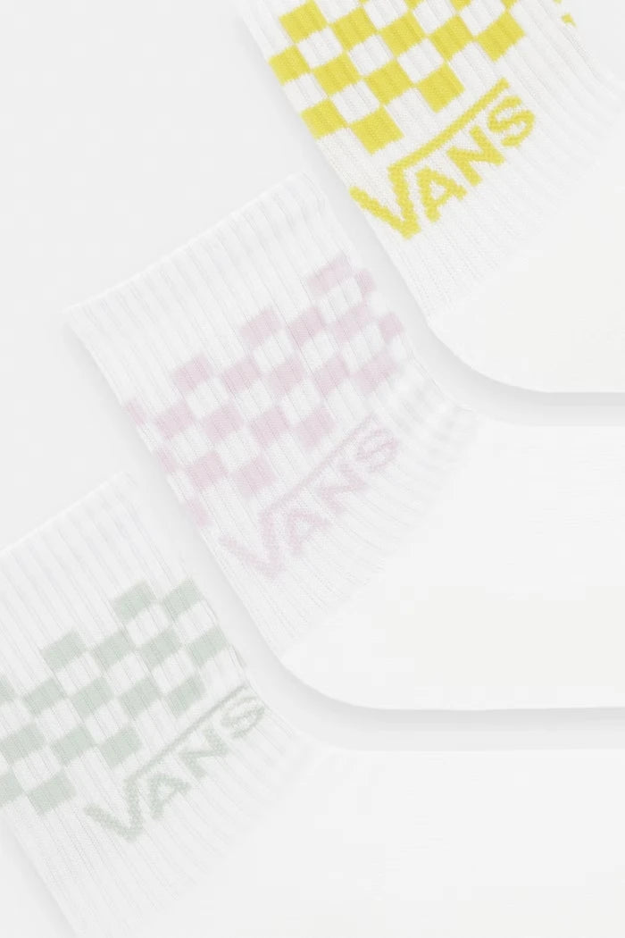 Vans чорапи за деца Classic Check Crew 3 броя