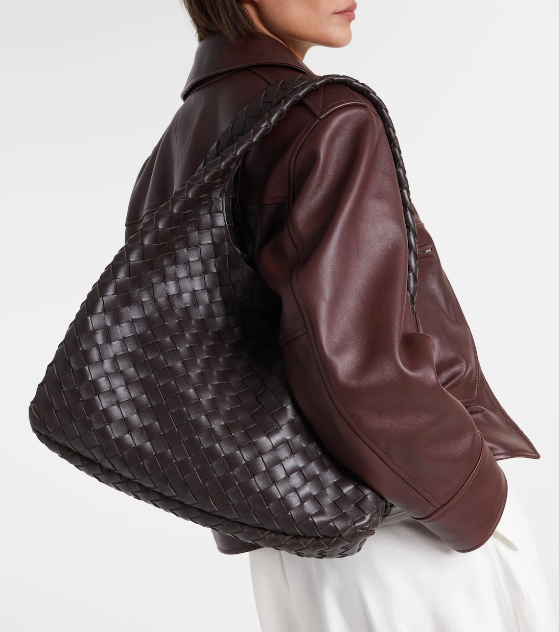 Bottega Veneta - Campana Large leather shoulder bag