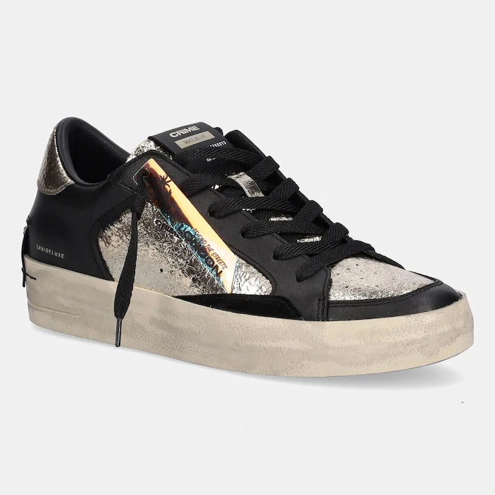 Кожени маратонки Crime London SK8 DELUXE WEDGE