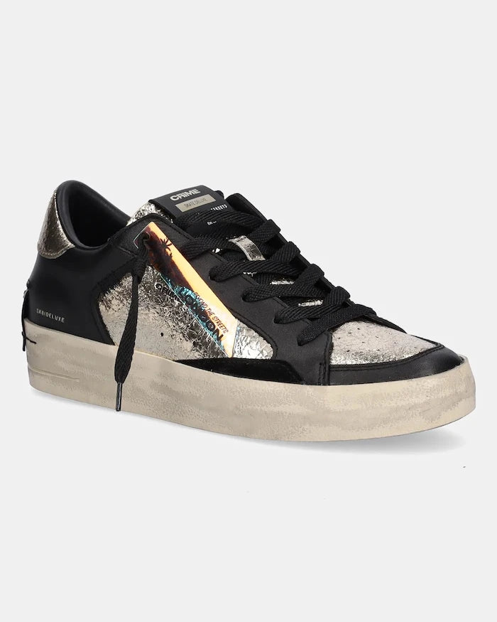 Crime London SK8 DELUXE WEDGE Deri Spor Ayakkabı
