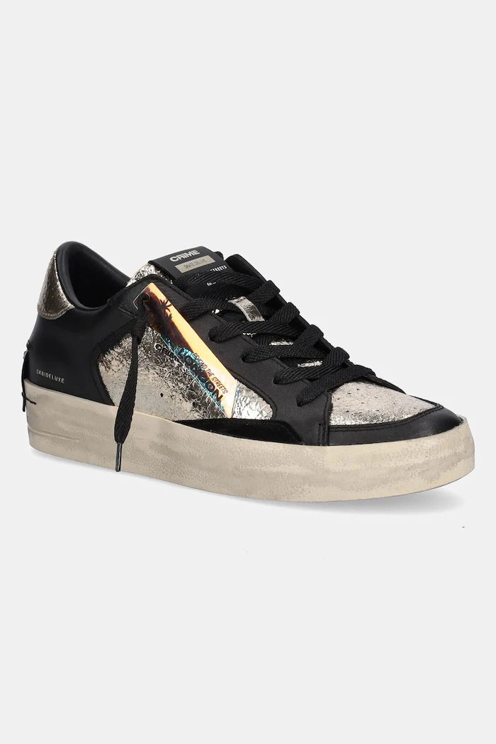 Crime London SK8 DELUXE WEDGE Deri Spor Ayakkabı