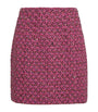 Wool-Blend Tweed Embellished Mini Skirt