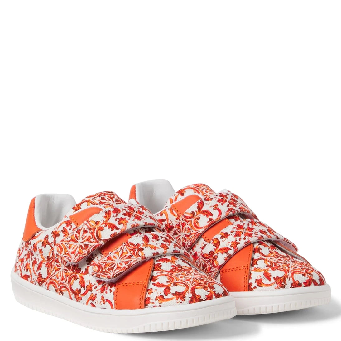 Dolce&Gabbana Kids - Majolica canvas sneakers
