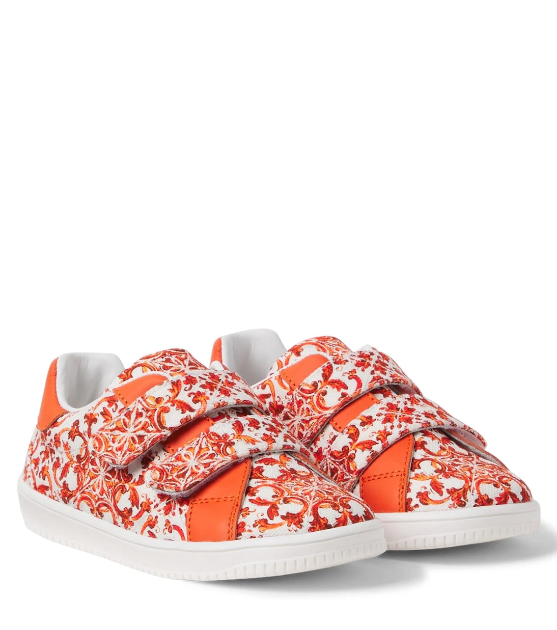 Dolce&Gabbana Kids - Majolica canvas sneakers