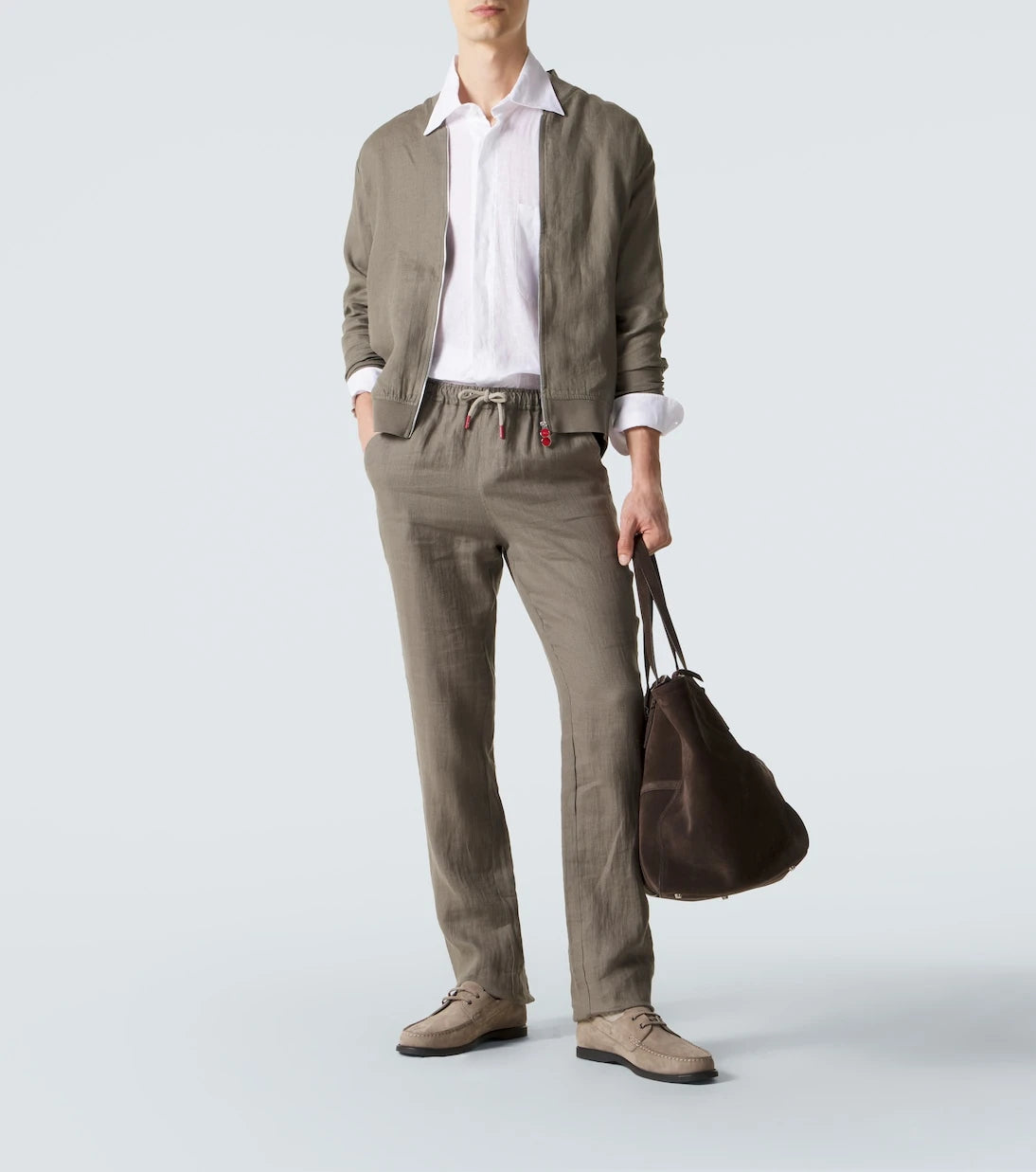 Kiton - Linen slim pants