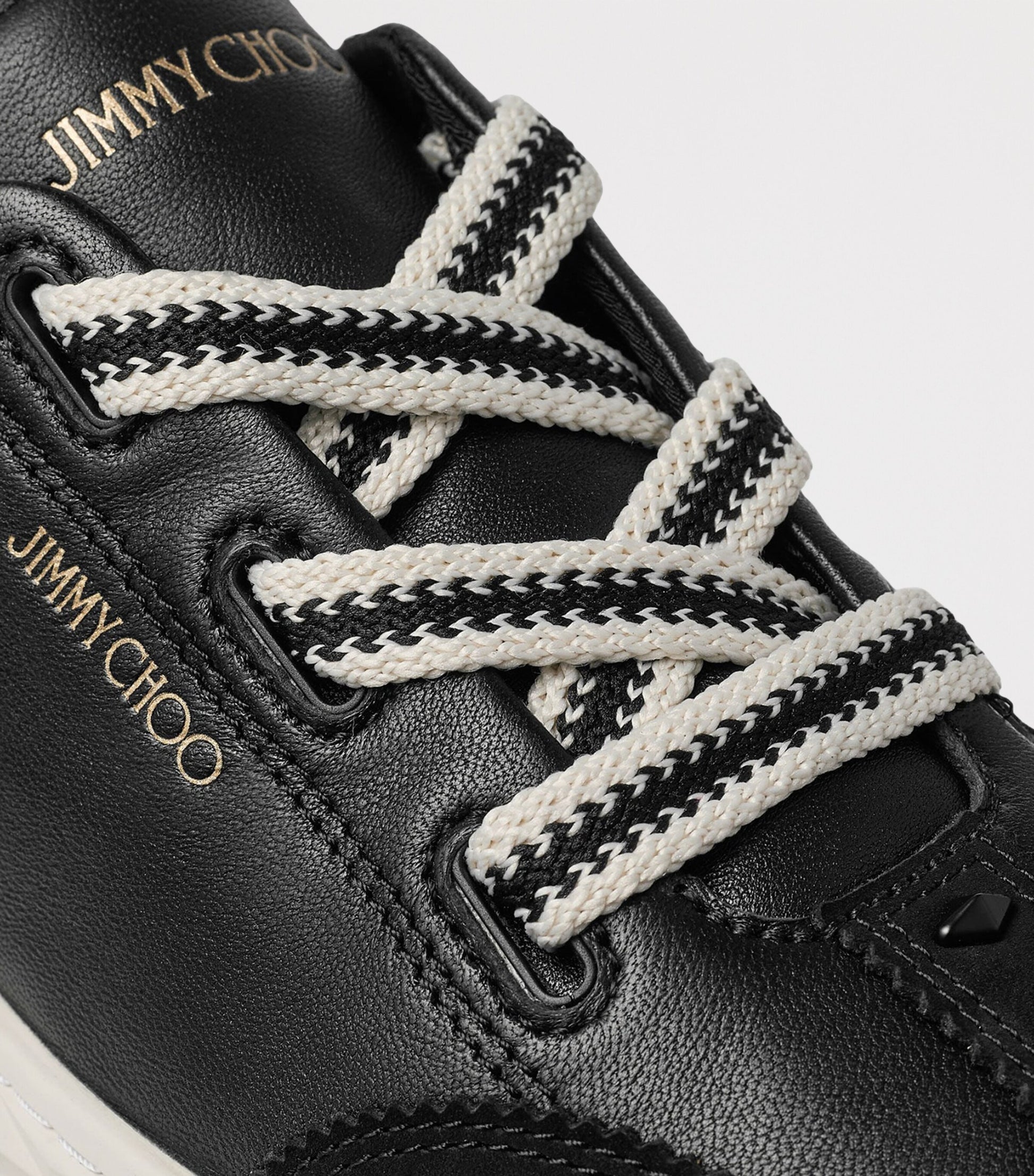 Jimmy Choo Black Diamond Flex Leather Trainers