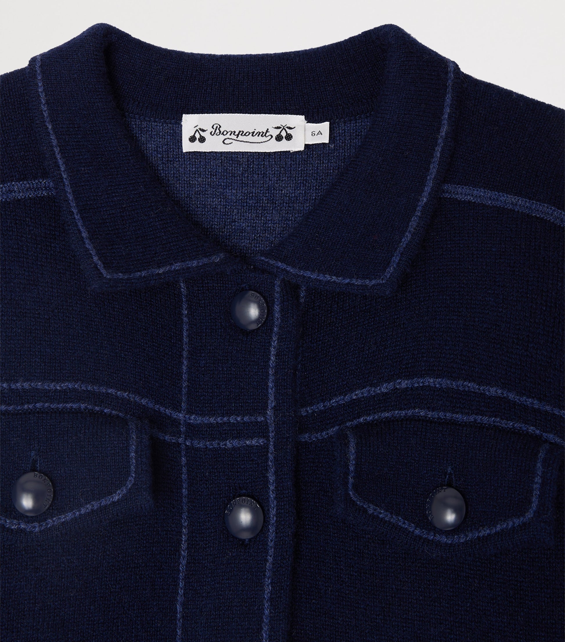 Wool-Cashmere Button-Up Jacket (4-8 Years)