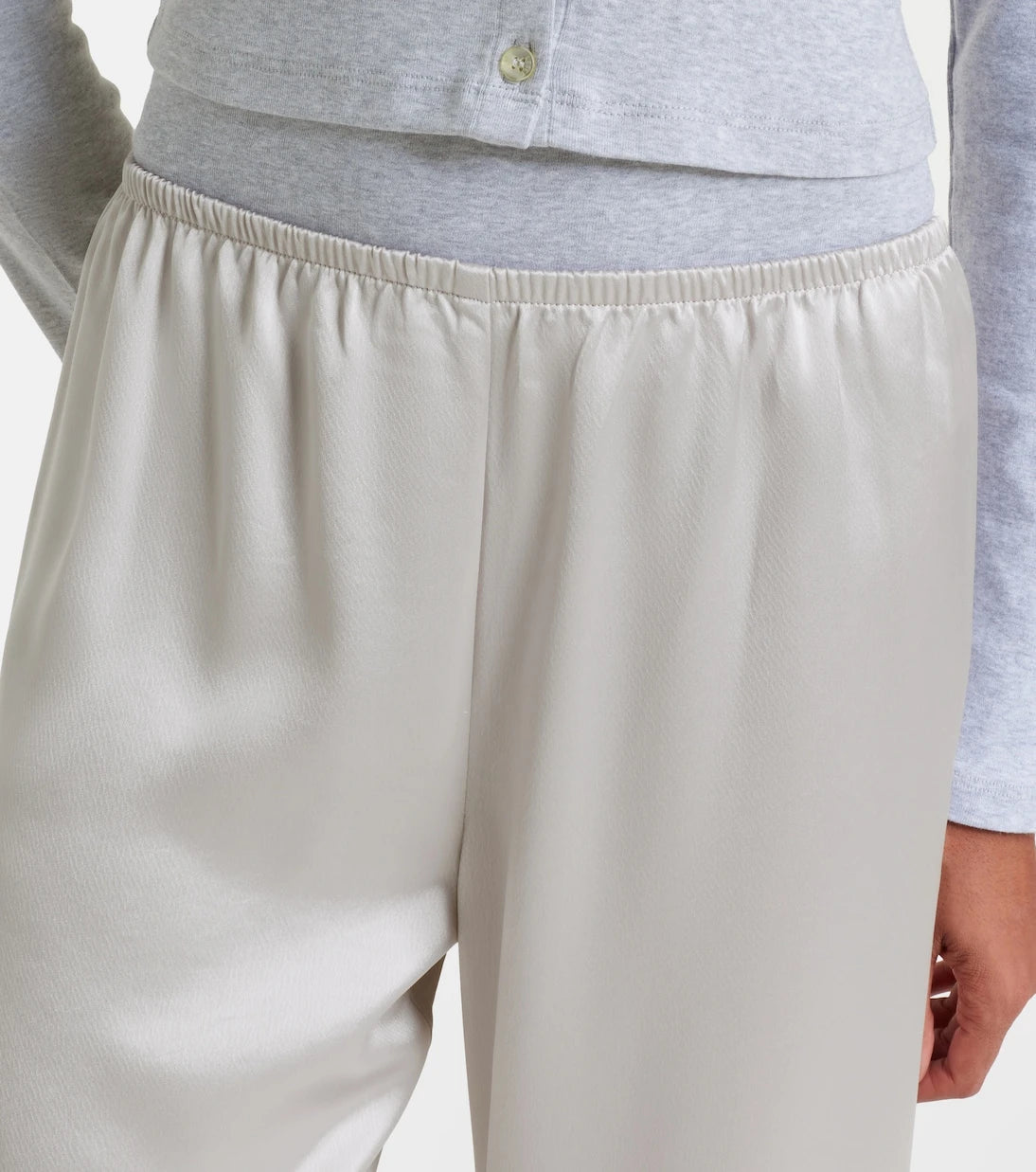 Leset - Barb satin wide-leg pants