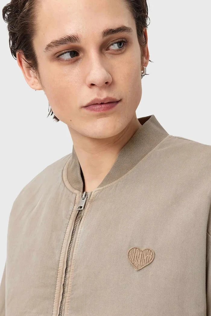 AllSaints яке бомбър мъжко от памук FORRES