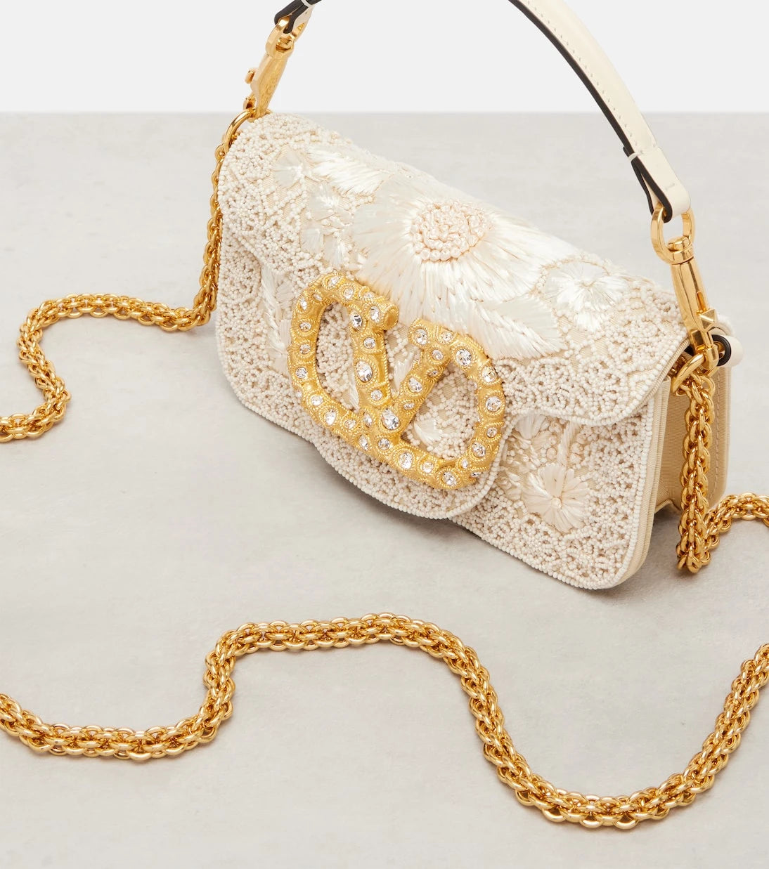 Valentino Garavani - Locò Small embellished shoulder bag