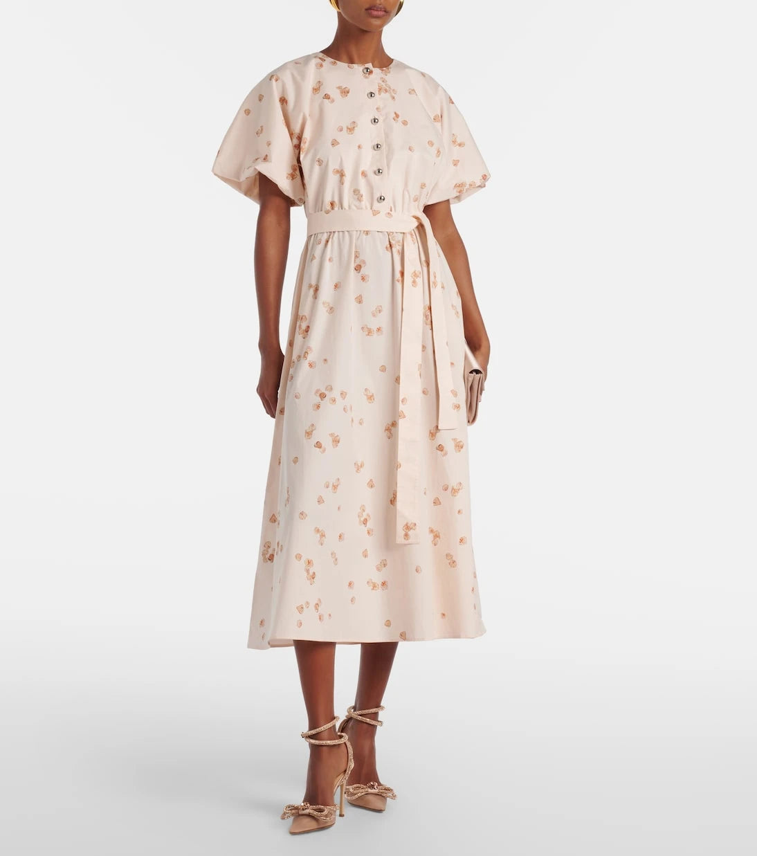 Mach & Mach - Double Bow 110 mesh slingback pumps