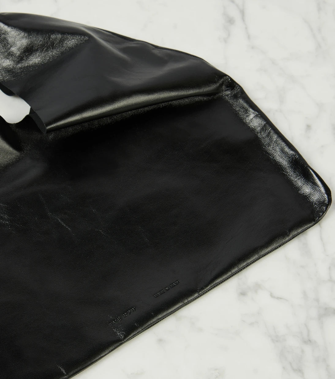 The Row - Bindle Small leather tote bag