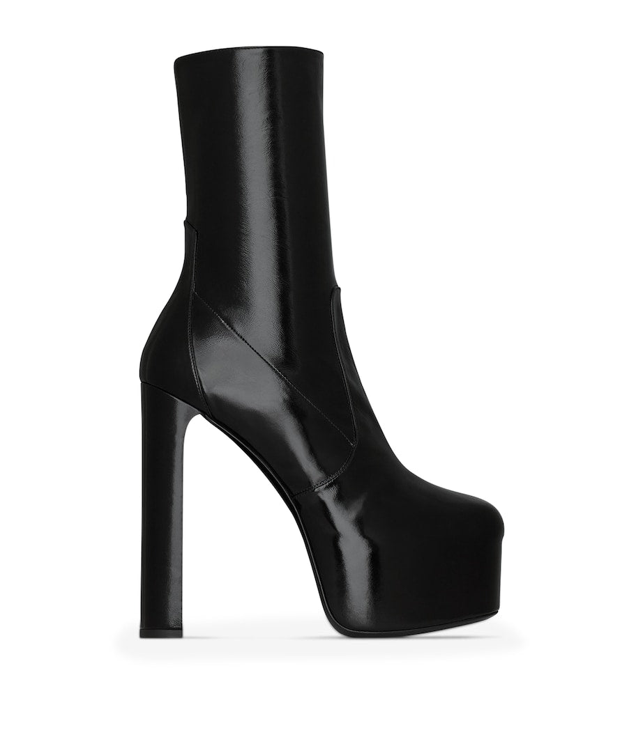 Saint Laurent Black Leather Billy Ankle Boots 95