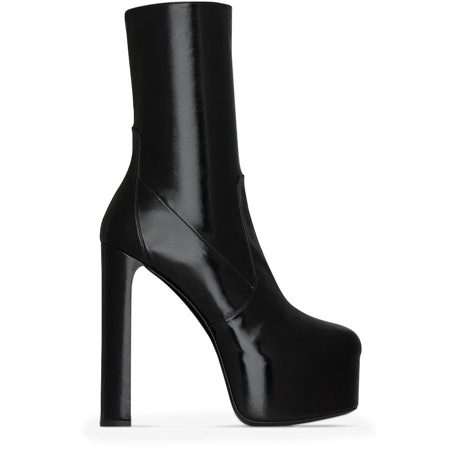Saint Laurent Black Leather Billy Ankle Boots 95