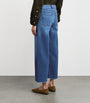 Citizens of Humanity Blue Cropped Lyra Wide-Leg Jeans