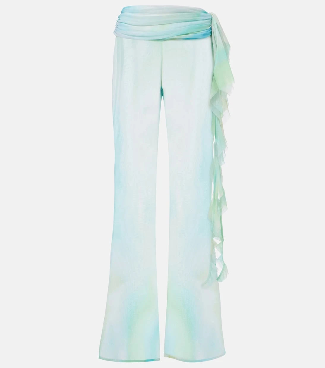 Bananhot - Shawn ruffled sheer flared pants