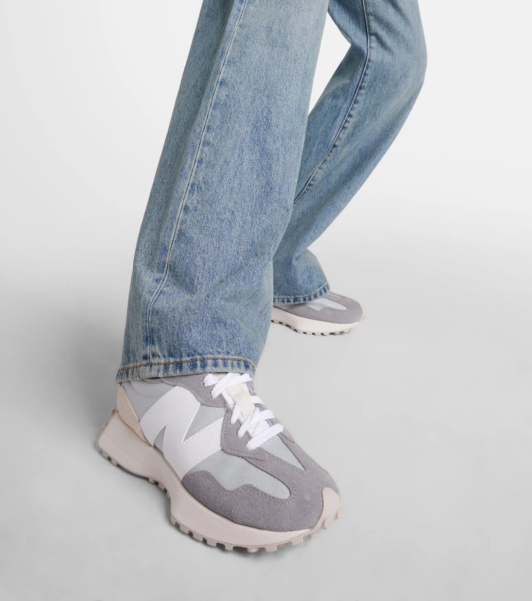 New Balance - 327 suede-trimmed sneakers