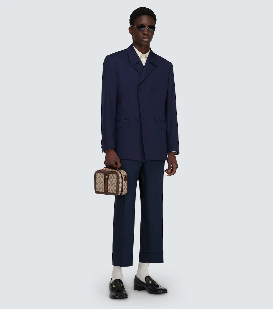 Gucci - حقيبة كتف Ophidia الصغيرة من الكانفاس