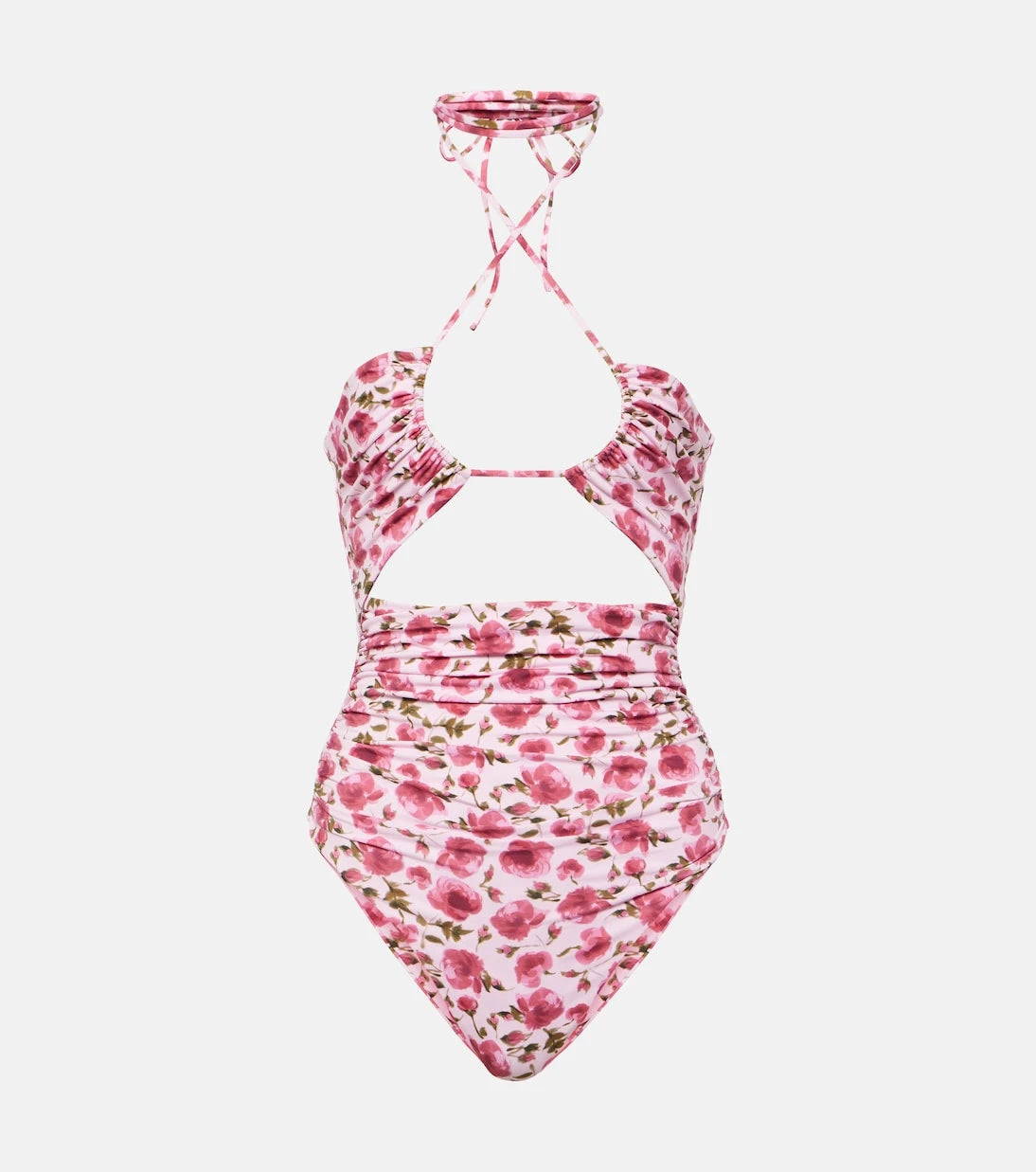 Magda Butrym - Floral halterneck swimsuit