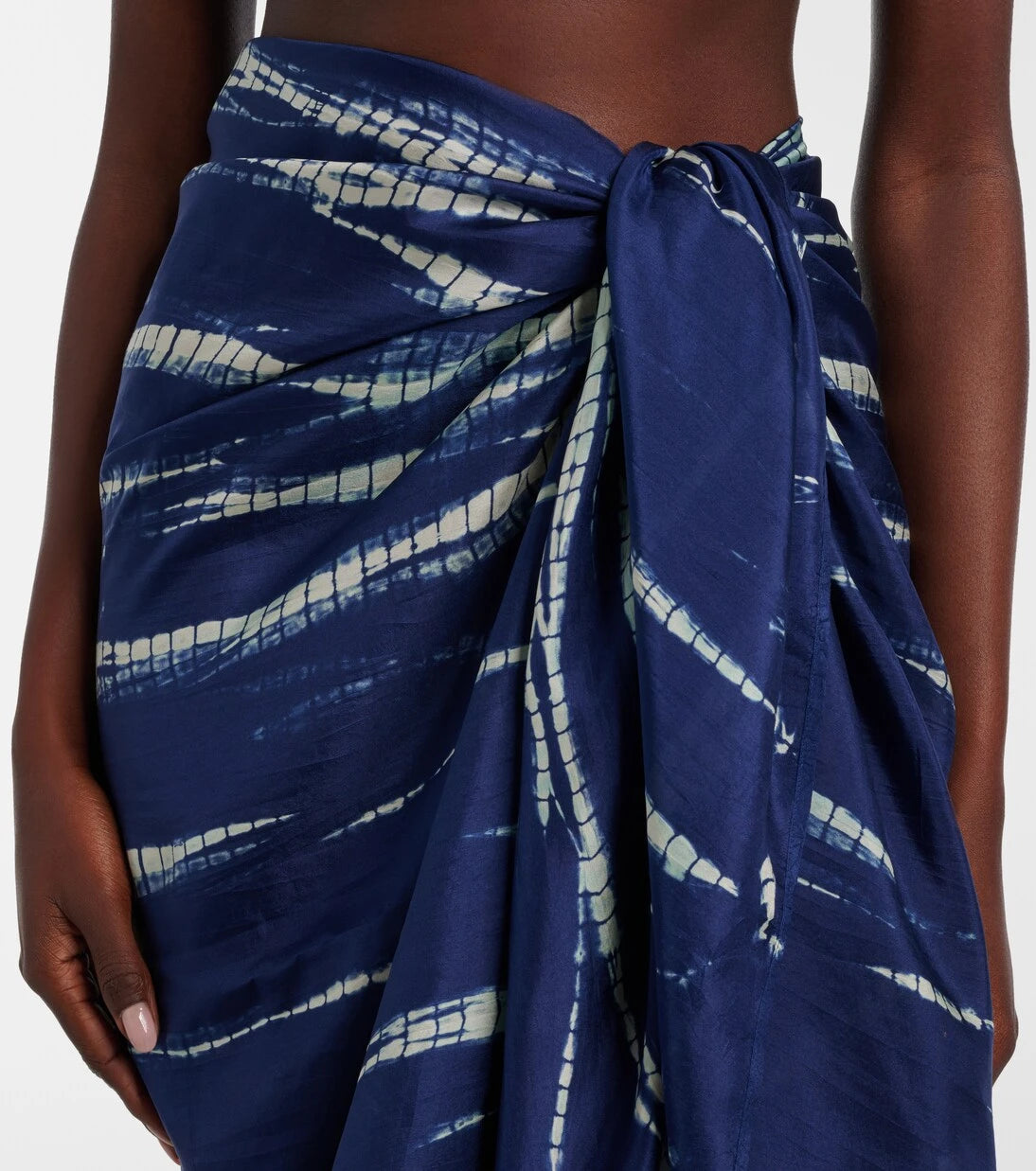 Anna Kosturova - Tie-dye silk beach cover-up