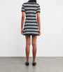Maje Multi Striped Polo Mini Dress