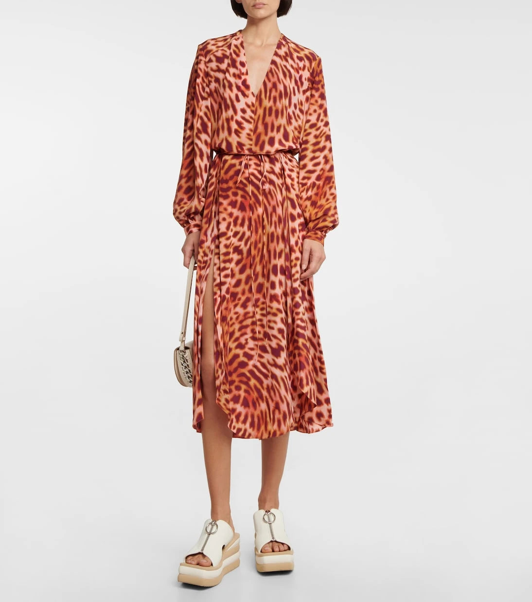 Stella McCartney - Cheetah-print silk maxi dress