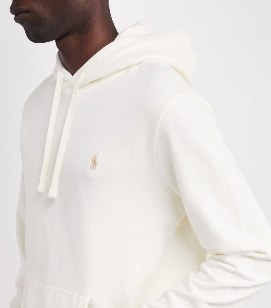 Cotton Polo Pony Hoodie NATURAL