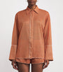 Oséree Orange Glazed Lumière Shirt