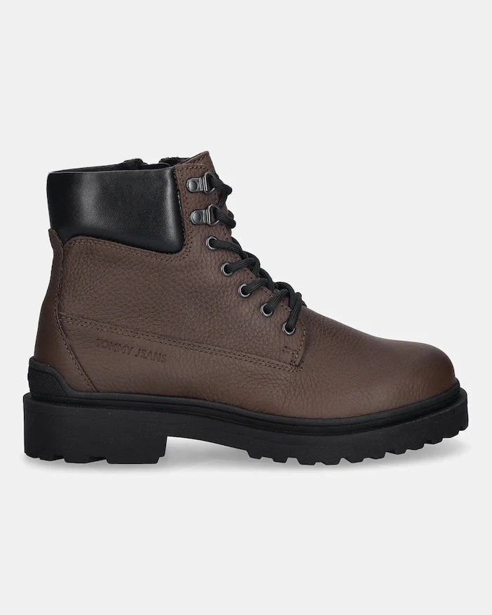 Обувки Tommy Jeans TJM LACE UP BOOT LEATHER