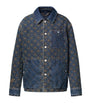 LOUIS VUITTON Blue Embroidered Denim Jacket