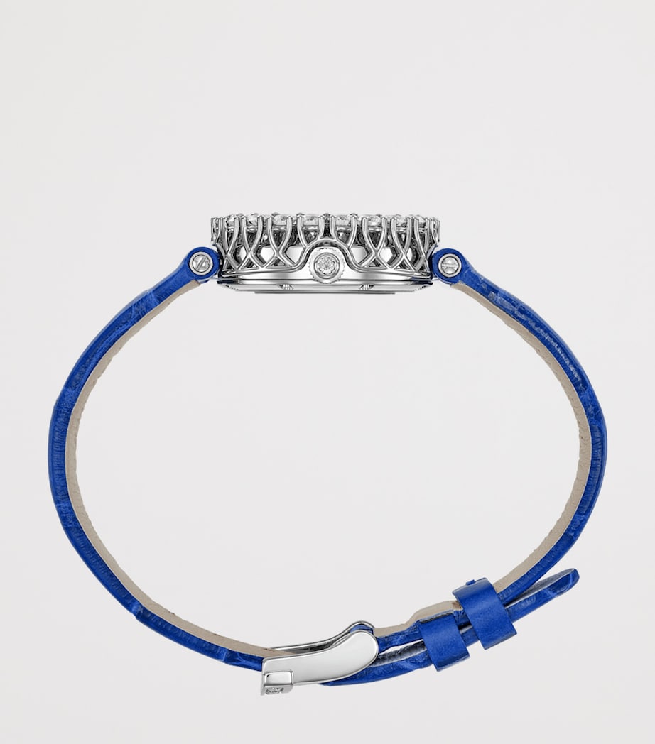 White Gold, Diamond and Agate L'Heure du Diamant Watch 26mm