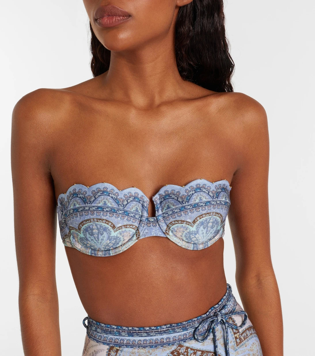 Zimmermann - Wanderlust printed bikini top