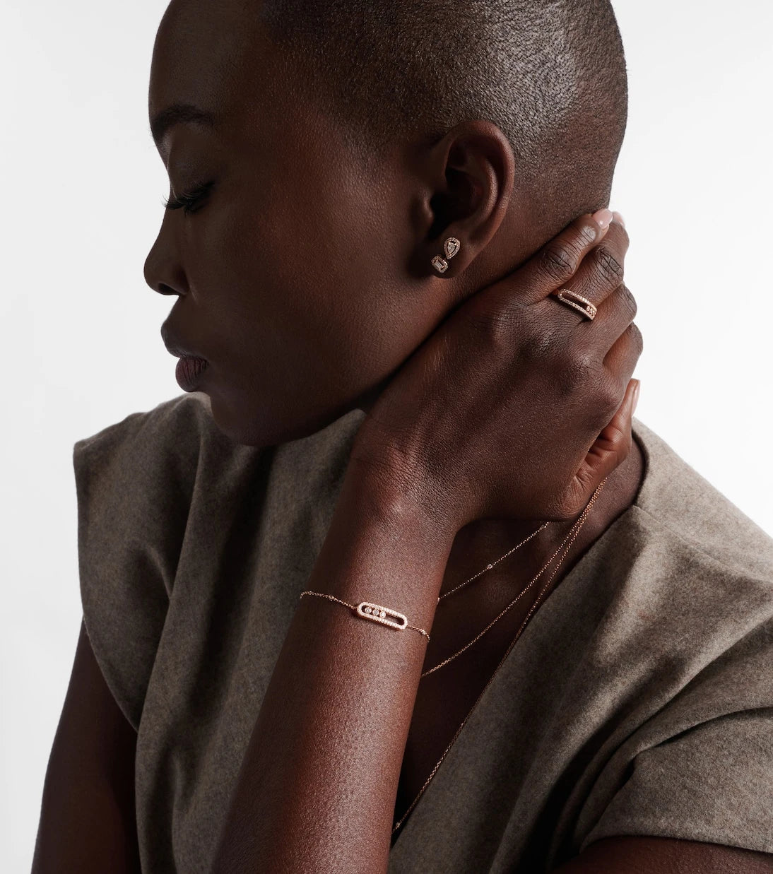 Messika - Baby Move 18kt rose gold bracelet with diamonds