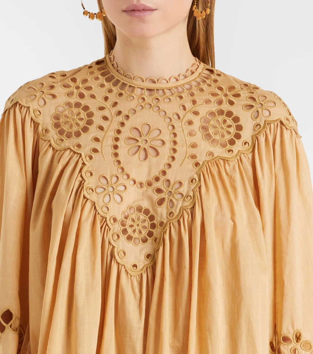 Zimmermann - Awaken broderie anglaise cotton blouse