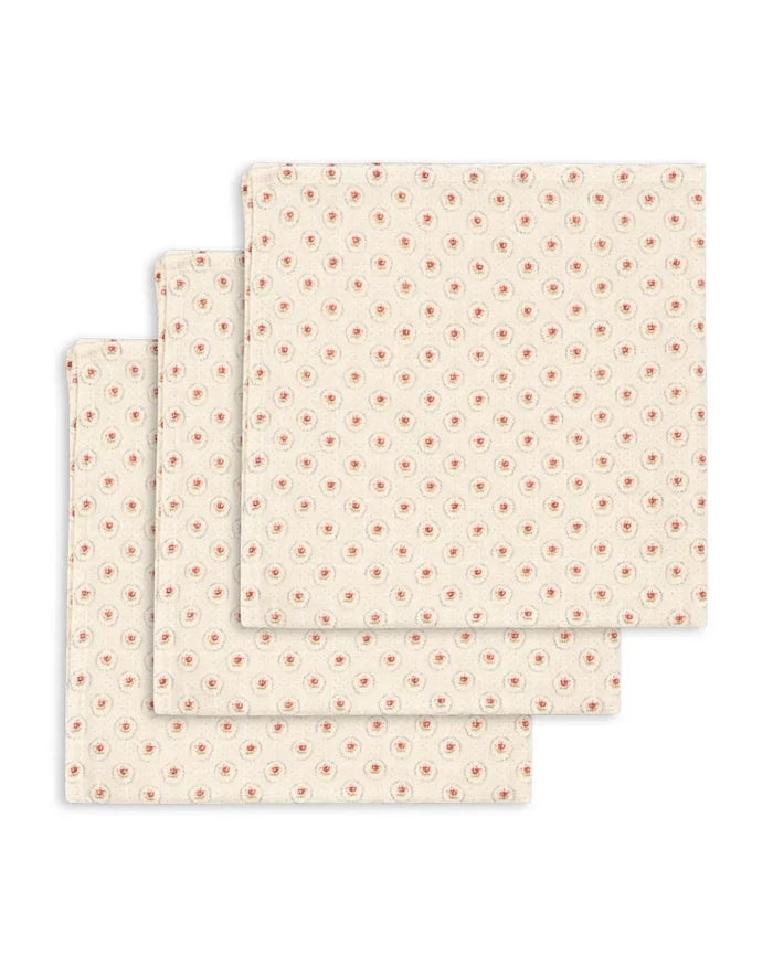 Konges Sløjd MUSLIN CLOTH GOTS Bebek Müslin Bezi (3 parça)