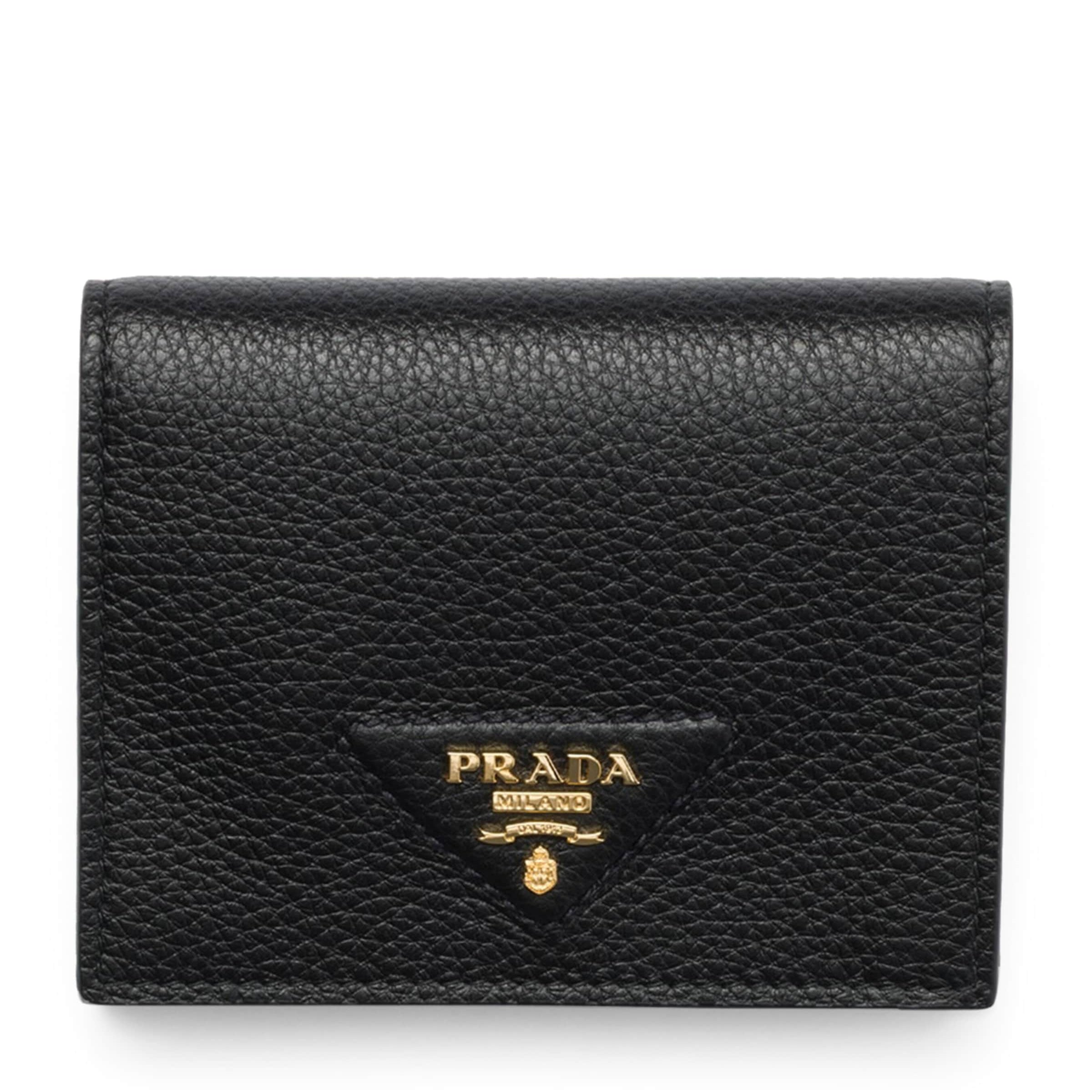 Prada Black Small Leather Wallet