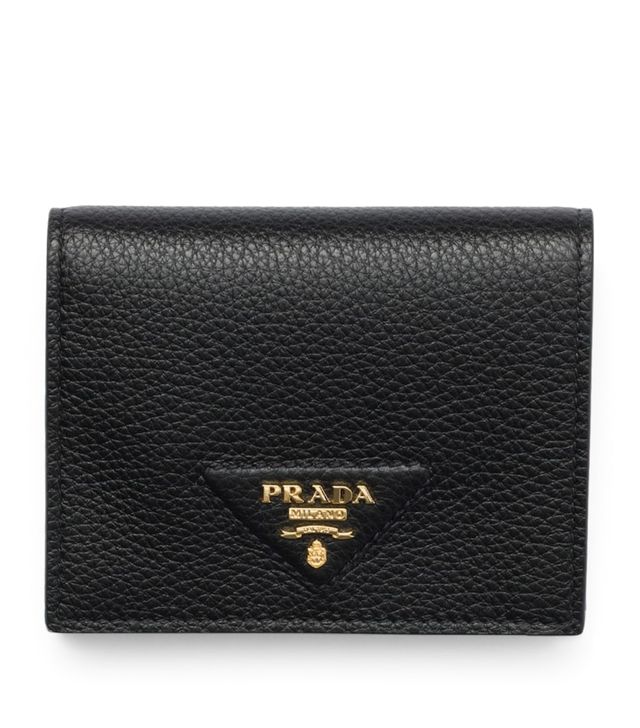 Prada Black Small Leather Wallet