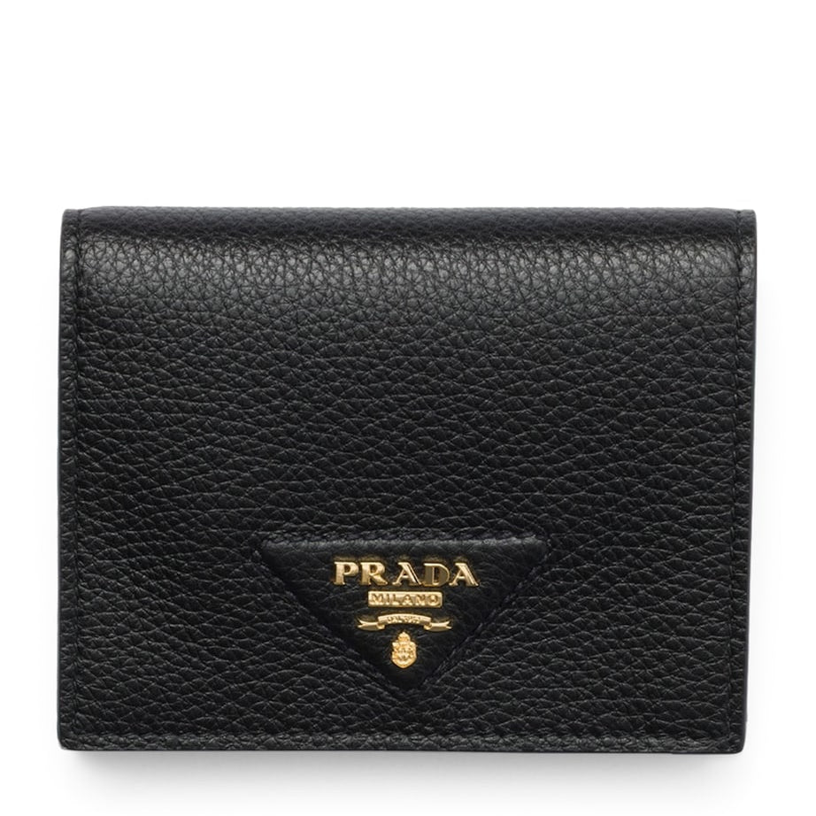 Prada Black Small Leather Wallet