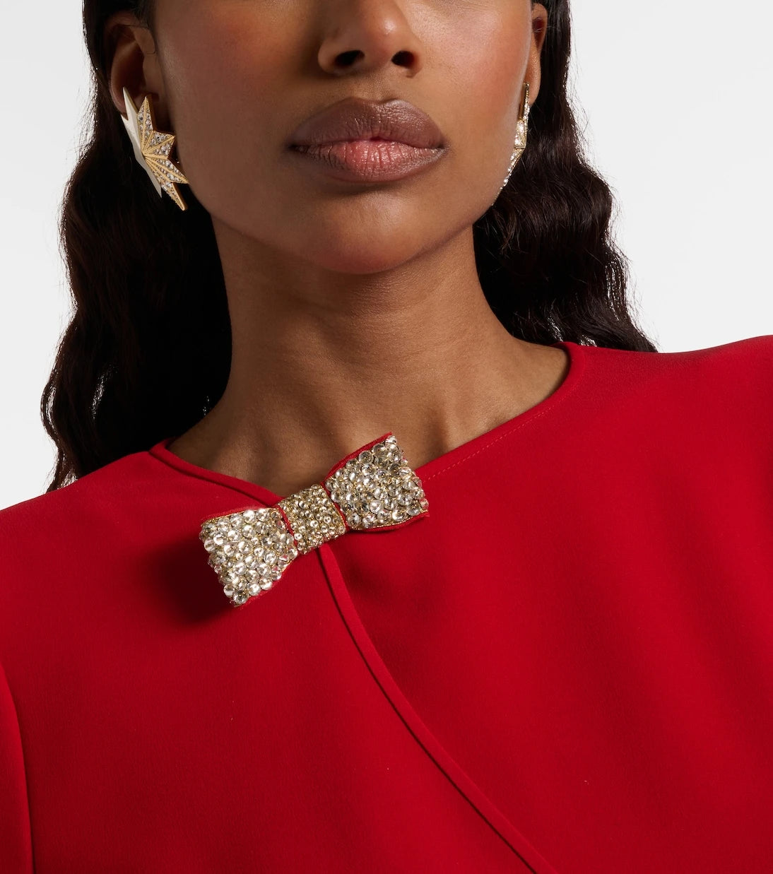 Valentino - أقراط Pas Plus مرصّعة بكريستال Swarovski®