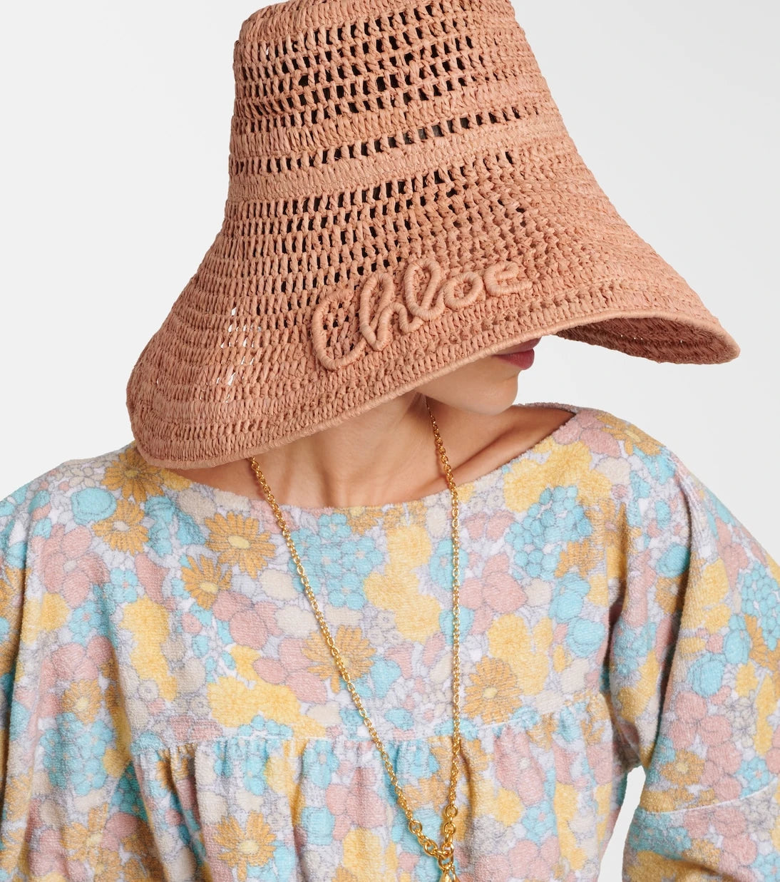 Chloé - Logo raffia sunhat