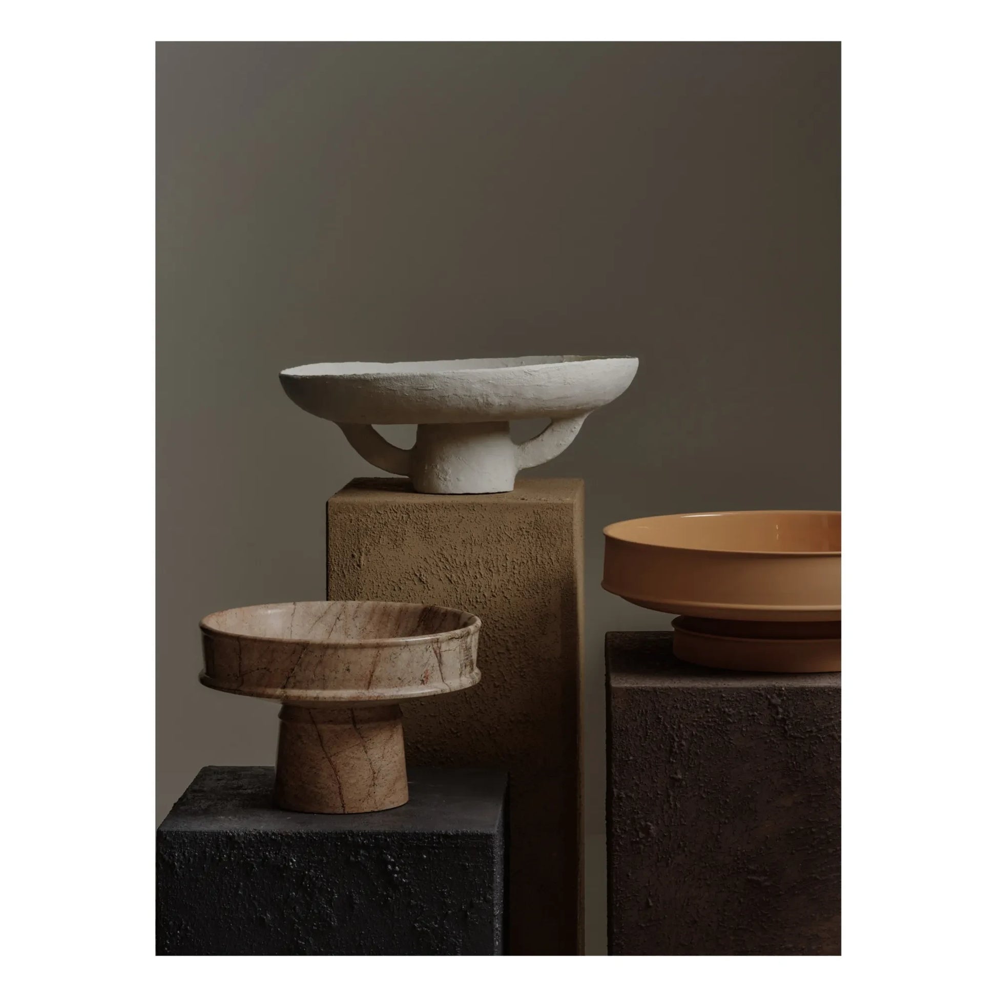 Serax - Earth Papier Mâché Display Dish | White