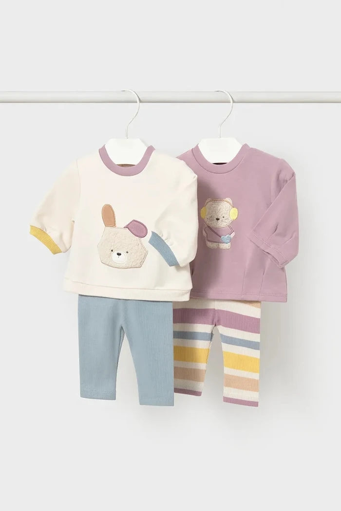 Mayoral Newborn pamuk ve elastanlı bebek seti