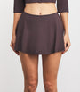 Skims Burgundy Smooth Lounge Mini Skort