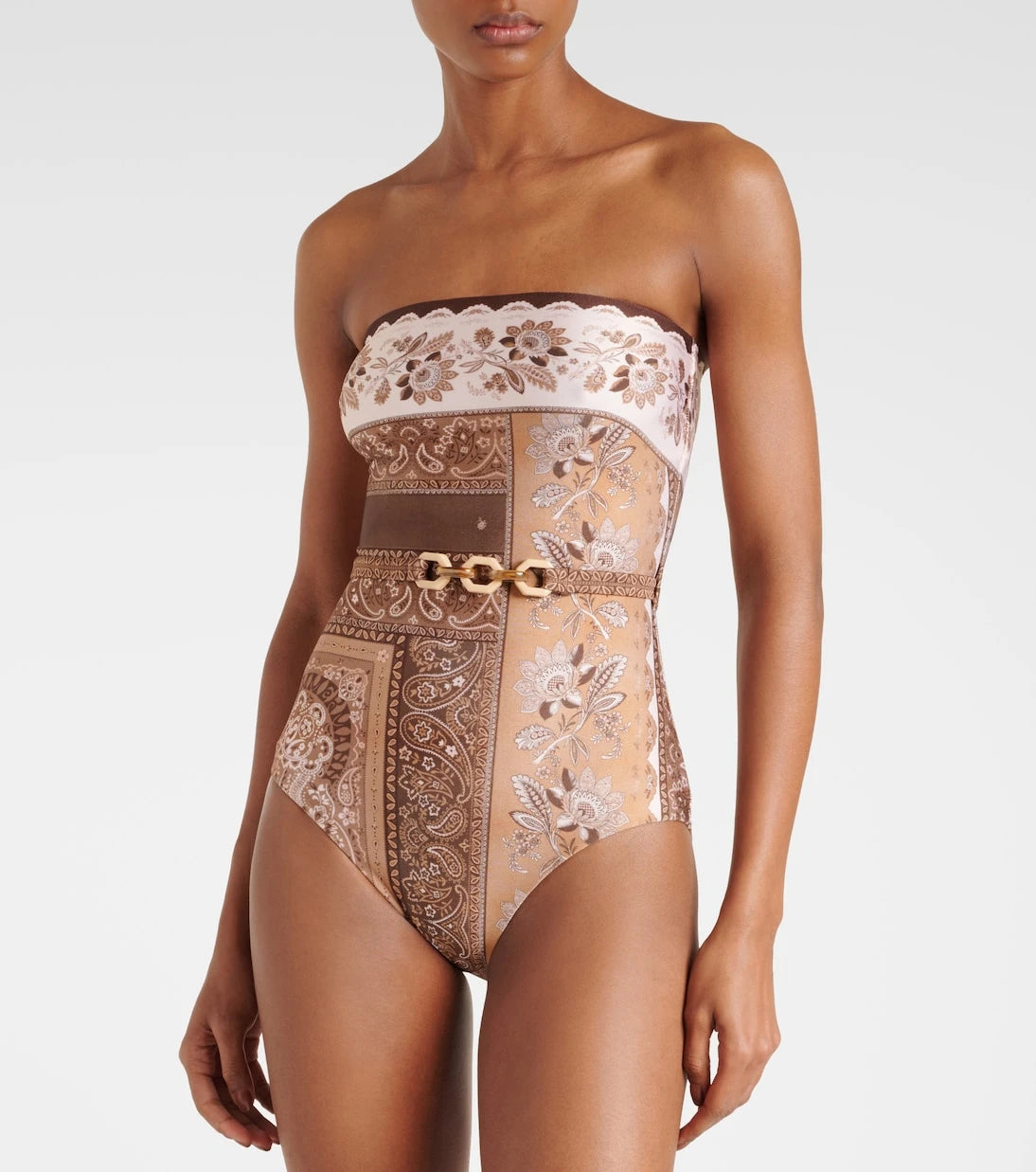 Zimmermann - مايوه Lucky المطبوع والمزين