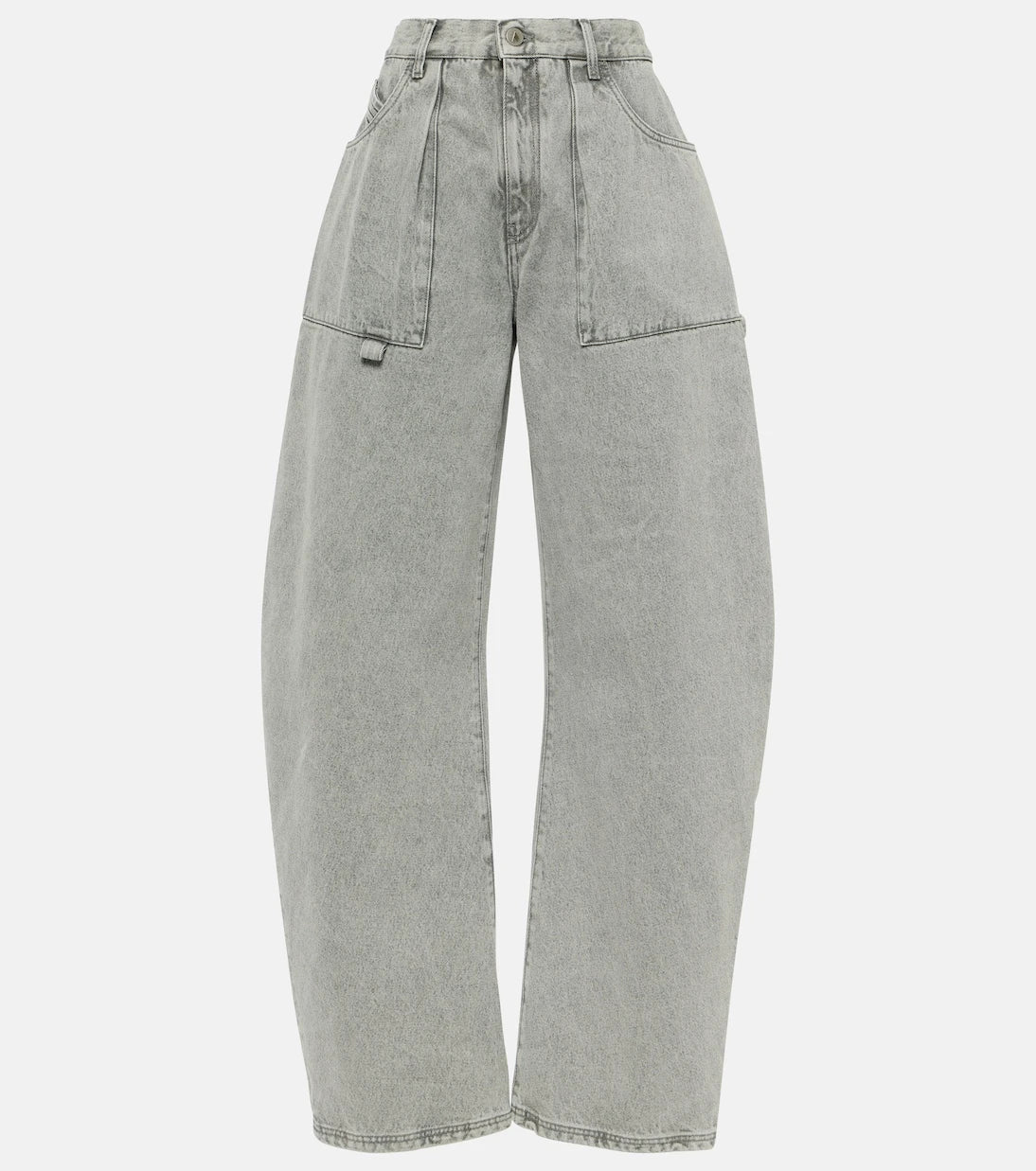 The Attico - Effie mid-rise barrel-leg jeans