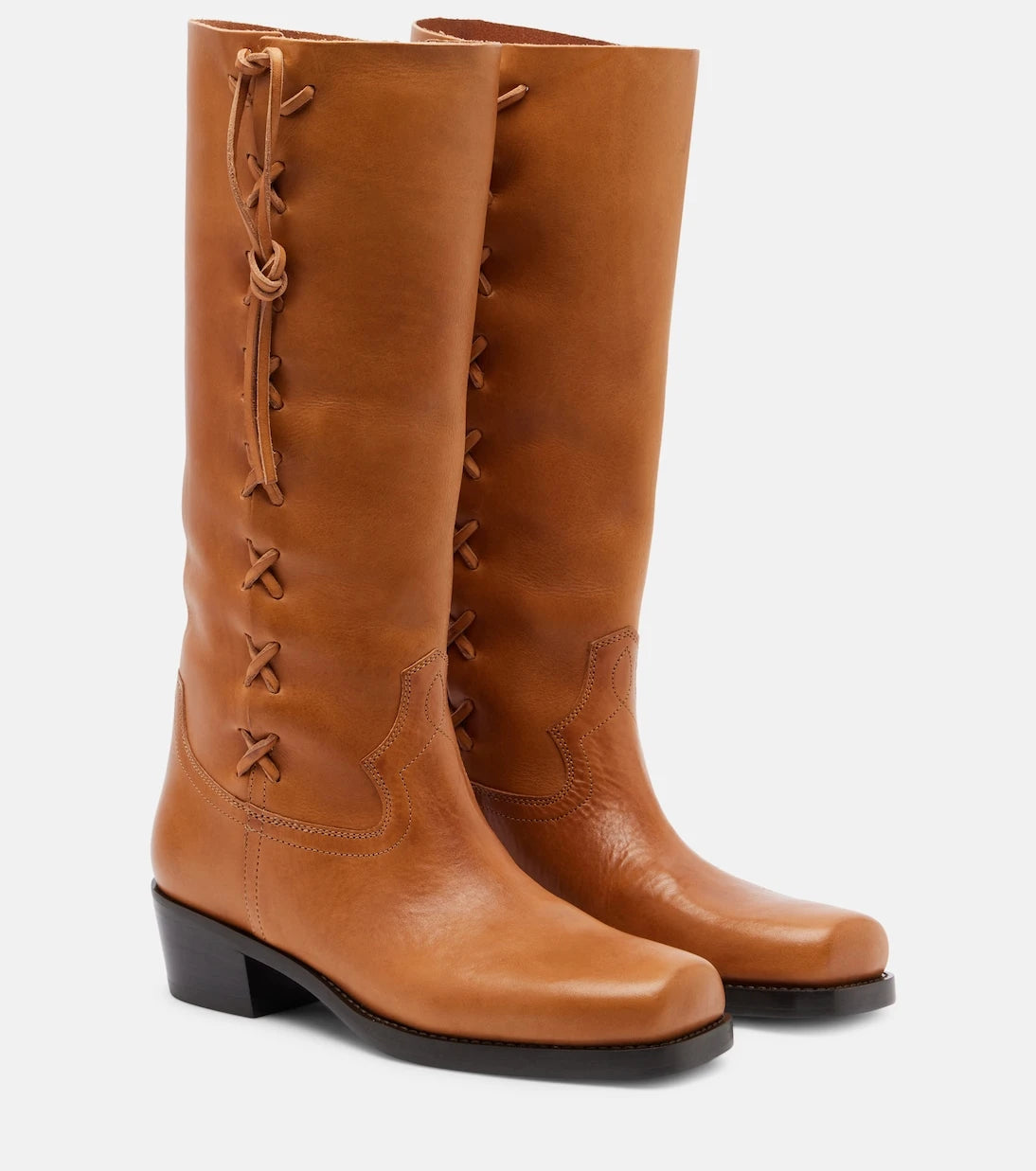 Paris Texas - Roxanne leather knee-high boots