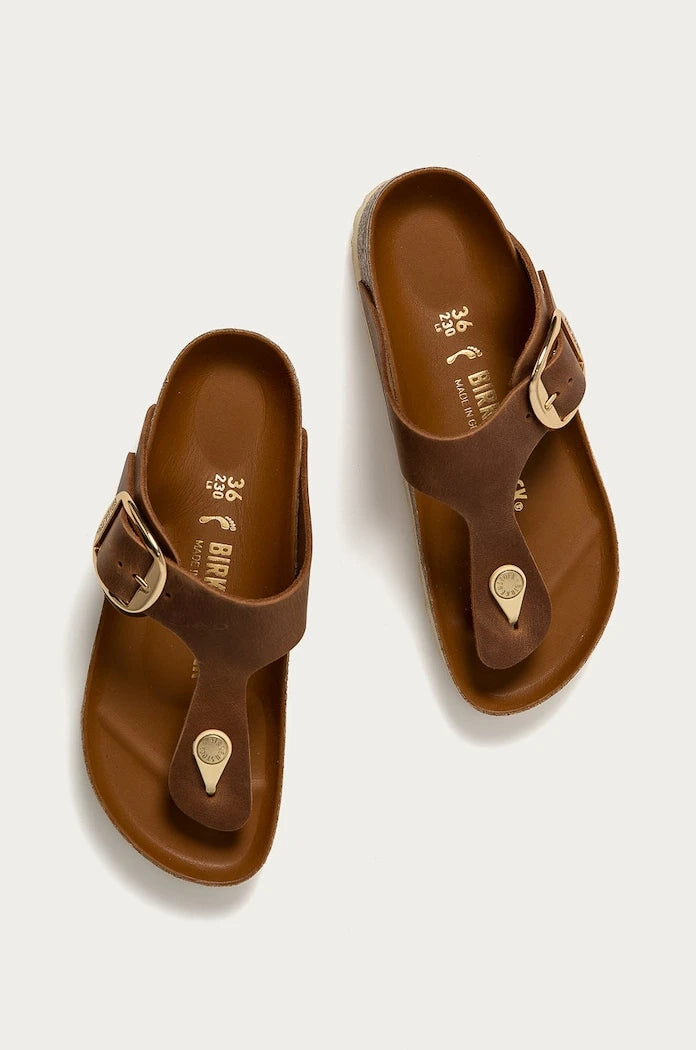 Кожени джапанки Birkenstock Gizeh Big Buckle
