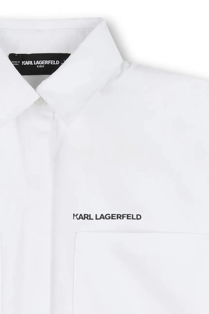 Детска памучна риза Karl Lagerfeld