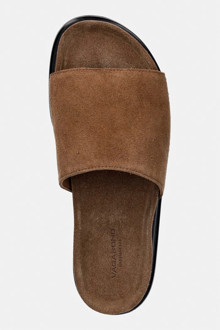 Vagabond Shoemakers Women's Suede Flat Slides EFFIE