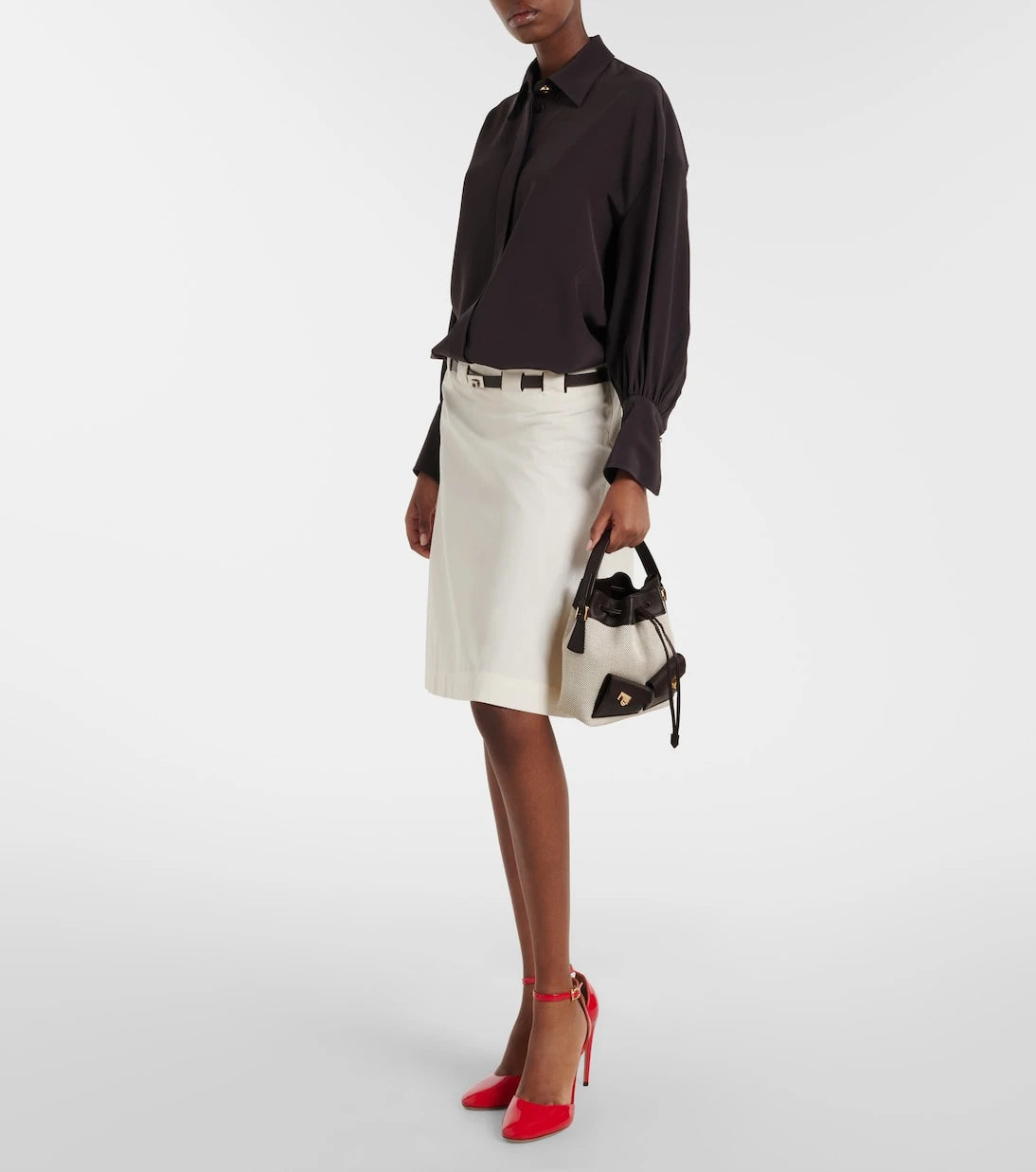 Ferragamo - Harley Mini canvas bucket bag
